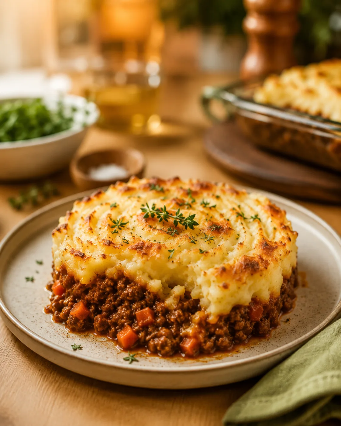 Prato premium feito com carne moída
